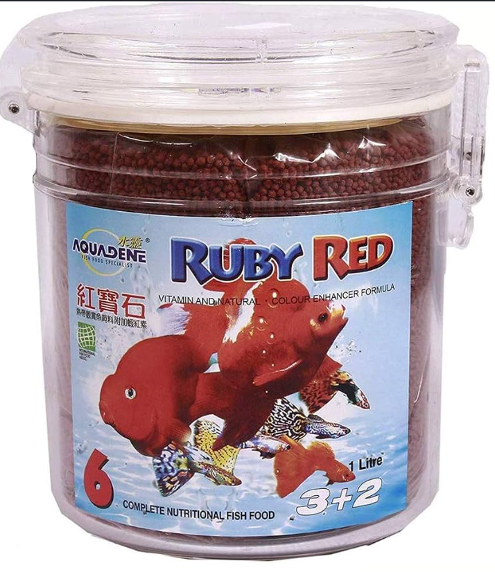 AQUADENE Ruby Red – Vitamin & Natural Colour Enhancer (1 kg) 🐠🔥
