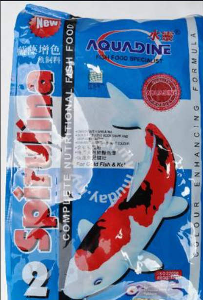 AQUADING Complete Nutritional Fish Food – Spirulina Formula 🐟🌱( Sachet 1Kg )