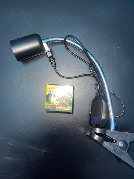 Lampe Chauffante UVA + UVB avec Support - Boshi (Pour Tortues &amp; Reptiles)